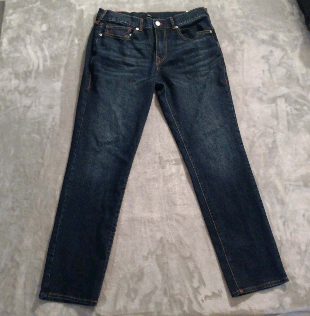 True Religion Geno Relaxed Slim Jeans Mens 34W x 31L